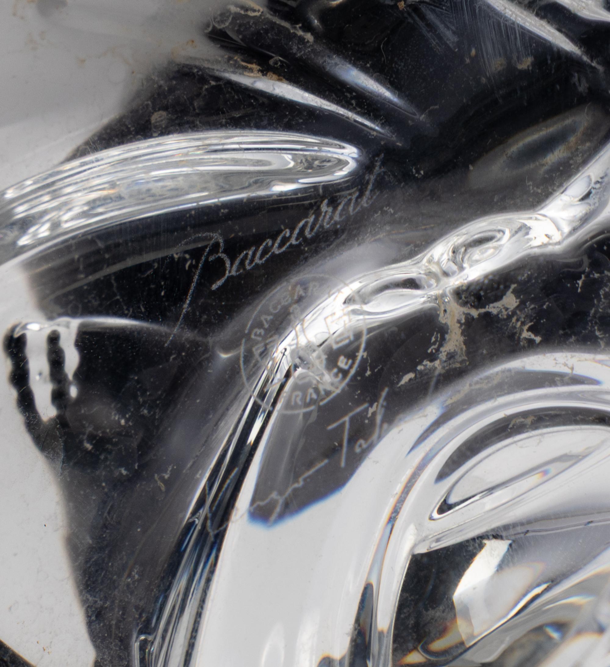 A Baccarat Glass Buddha Figure