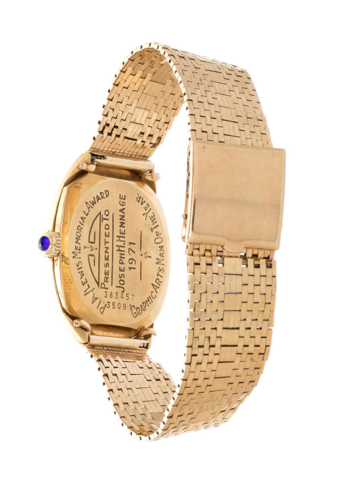 BAUME & MERCIER, YELLOW GOLD WRISTWATCH