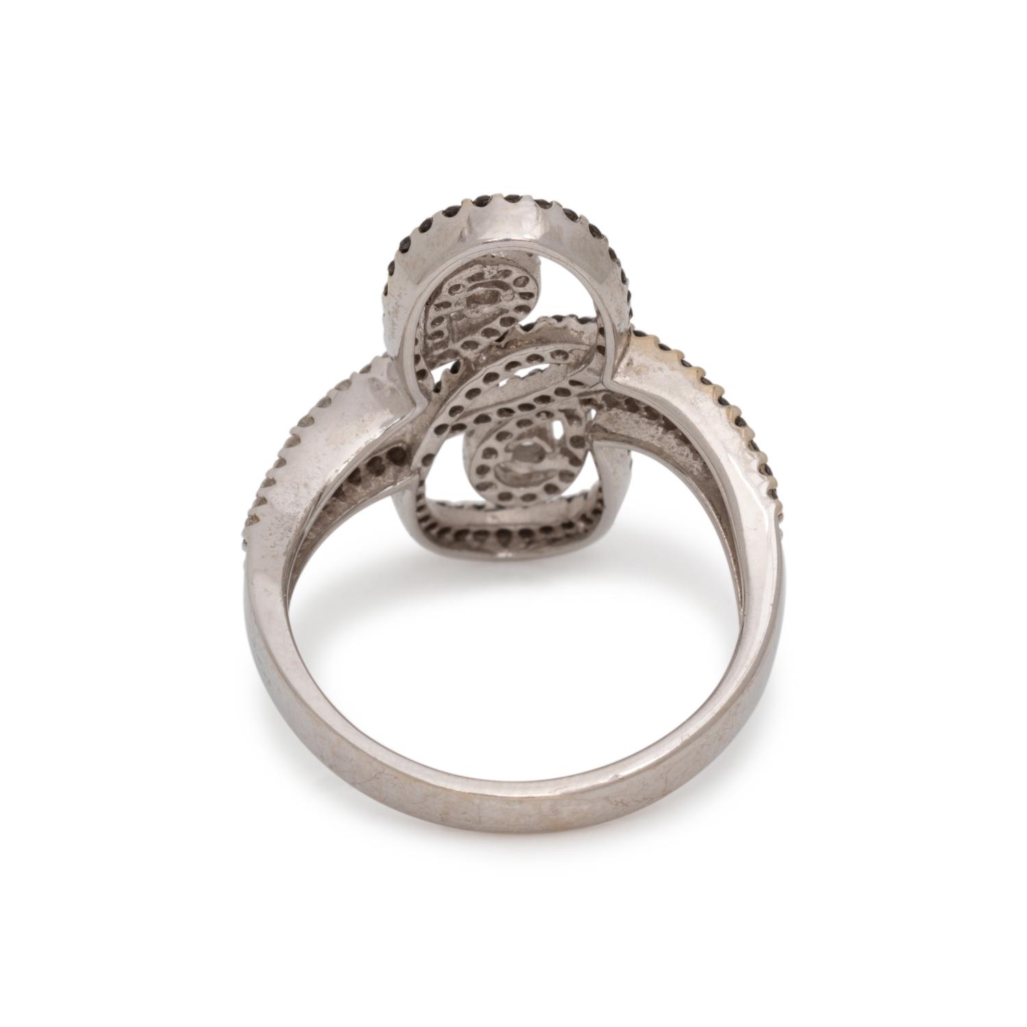 DIAMOND AND BLACK DIAMOND RING