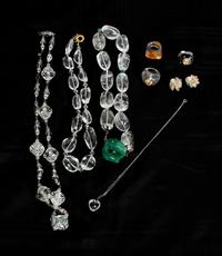 An Assortment of Crystal and Glass Jewelry,