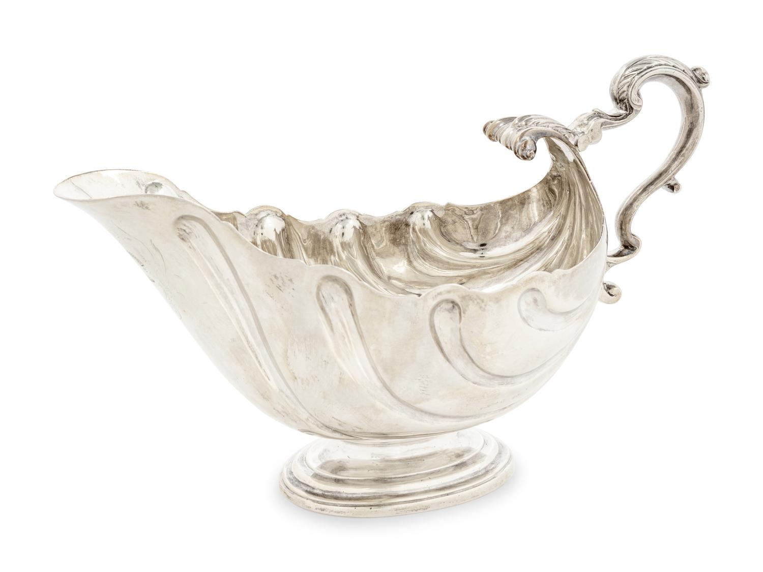 An Irish Silver Sauce Boat