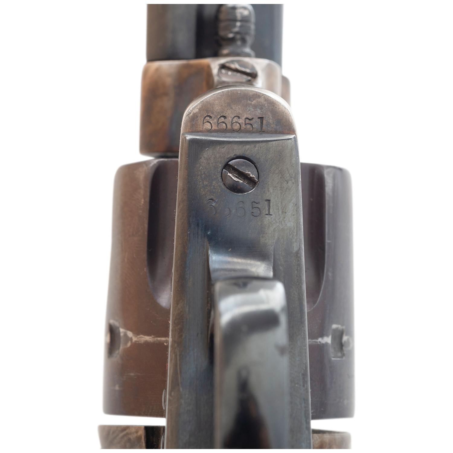 Restored 1st Generation 7.5" Colt Single Action Army .45 Colt Revolver with HH Heiser Tooled Holster