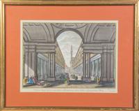 A Collection of Two Etchings and a Print Largest 11 x 15 3/4 inches. — VARIOUS ARTISTS