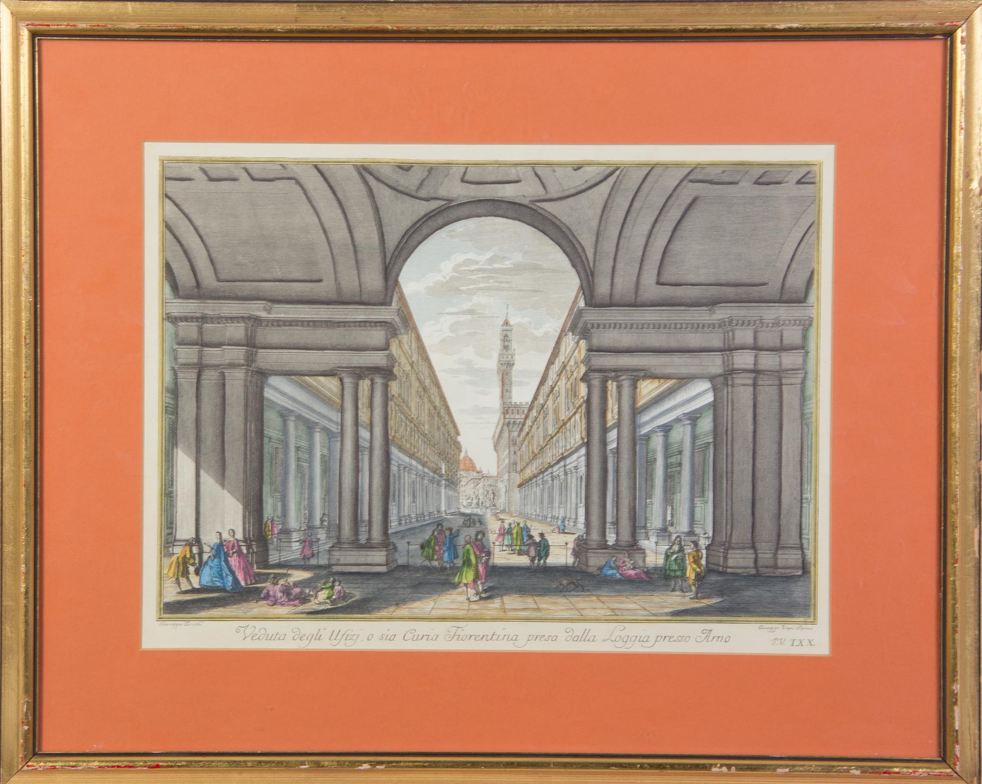 A Collection of Two Etchings and a Print Largest 11 x 15 3/4 inches. — VARIOUS ARTISTS