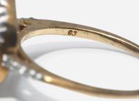 A Collection of Two Gold, Diamond, and Gemstone Rings