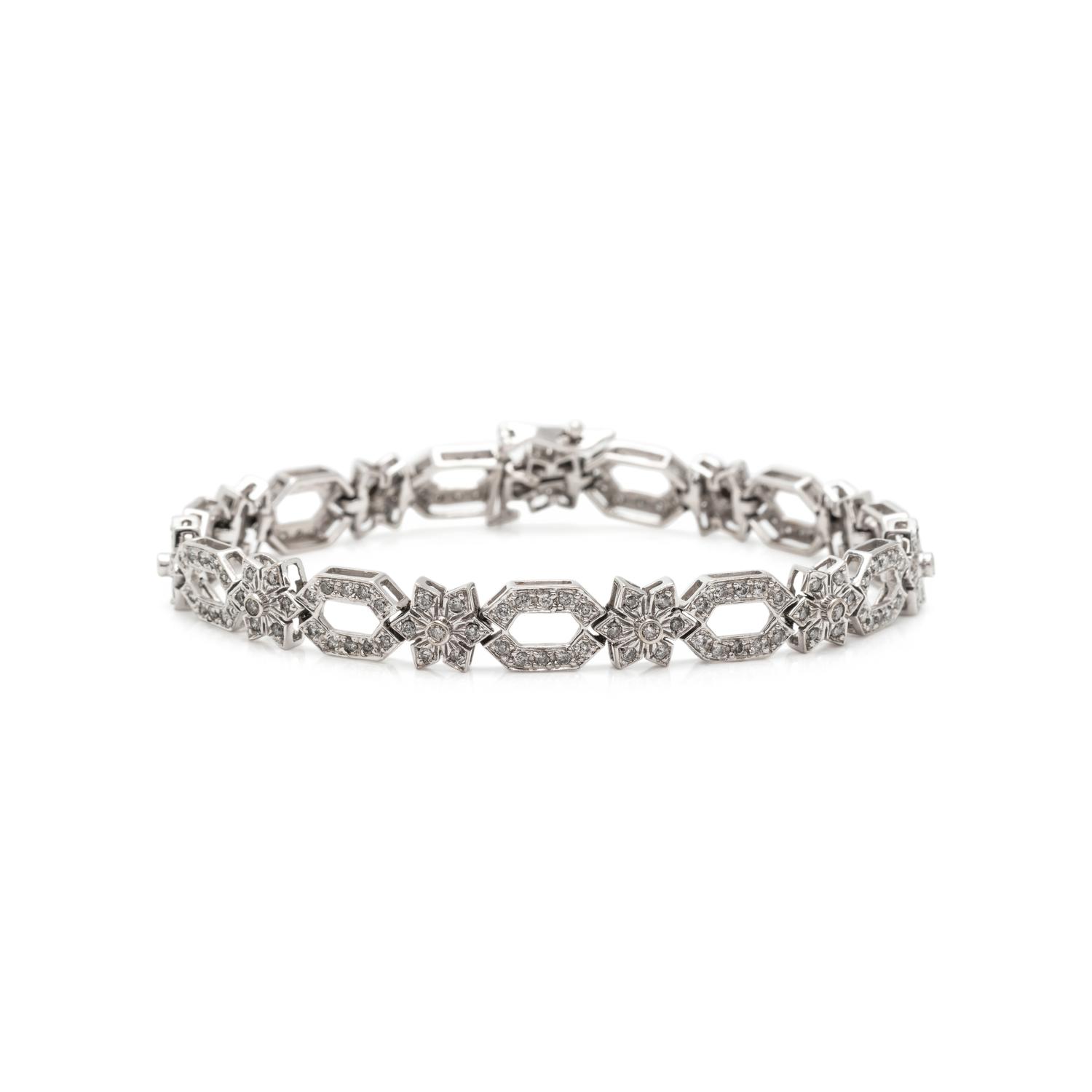 WHITE GOLD AND DIAMOND BRACELET