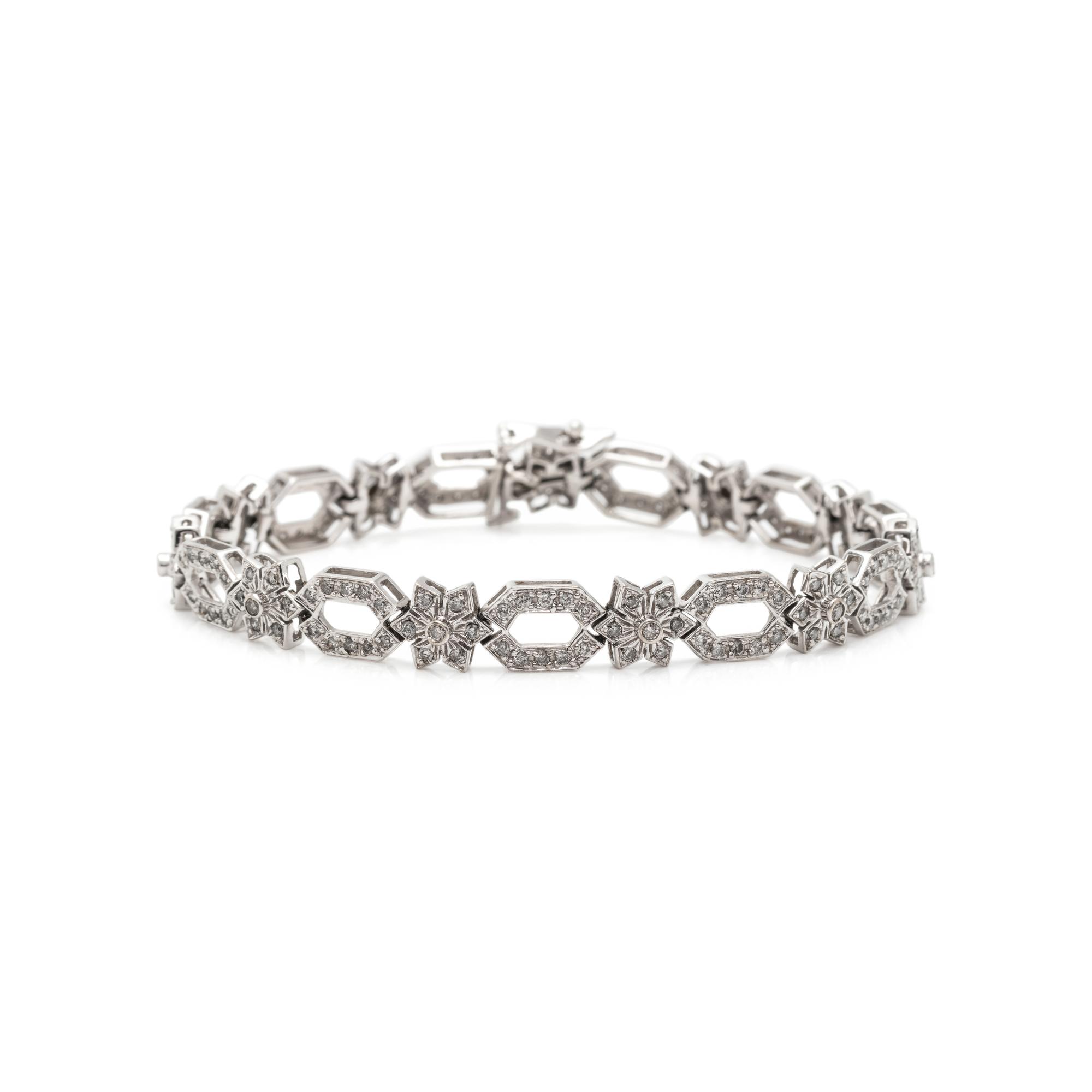 WHITE GOLD AND DIAMOND BRACELET