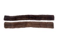Two J. Mendel Knitted Sable Scarves