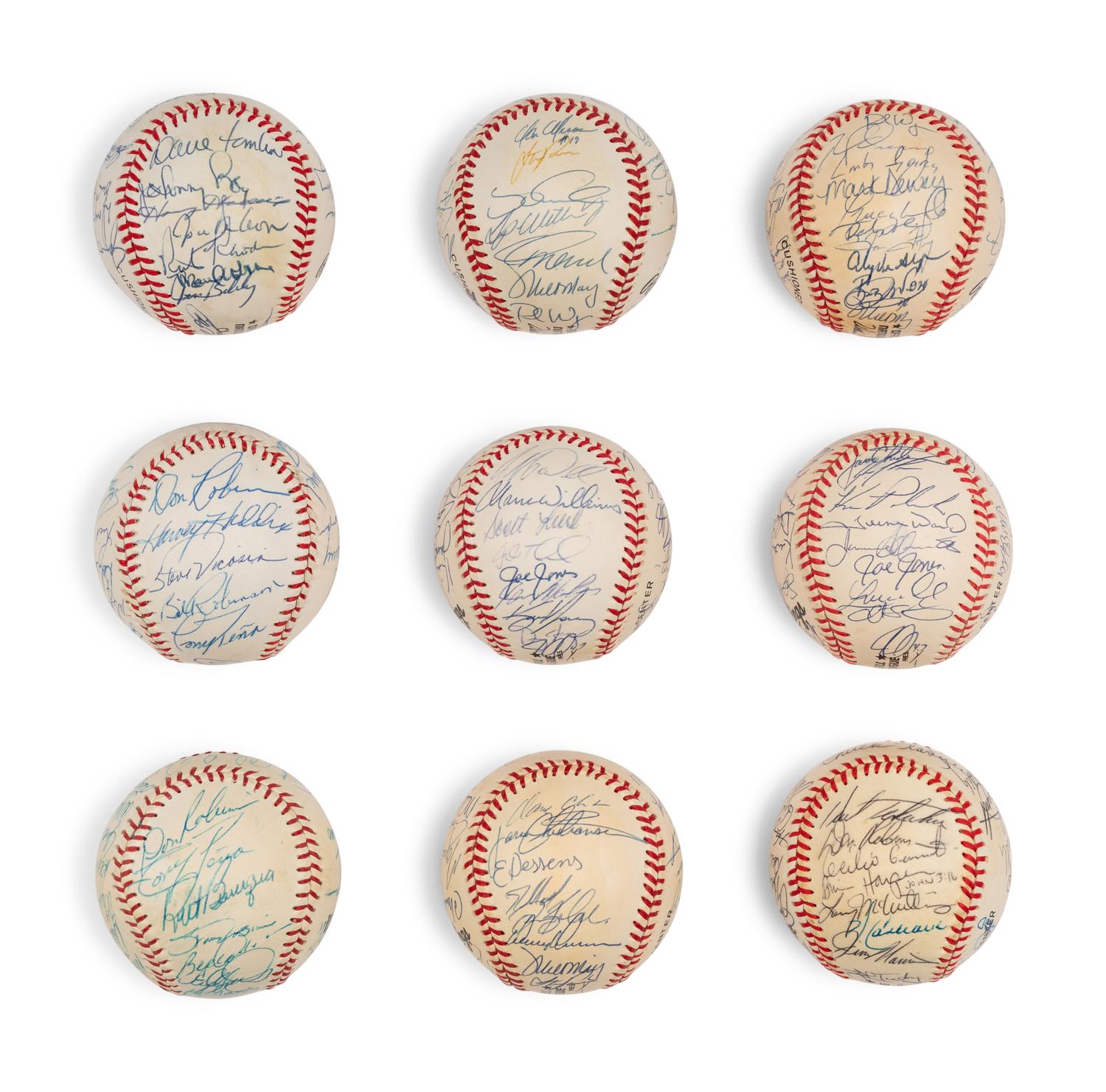 A Large Group of Assorted 1970s-90s Pittsburgh Pirates Team Signed Autograph Baseballs