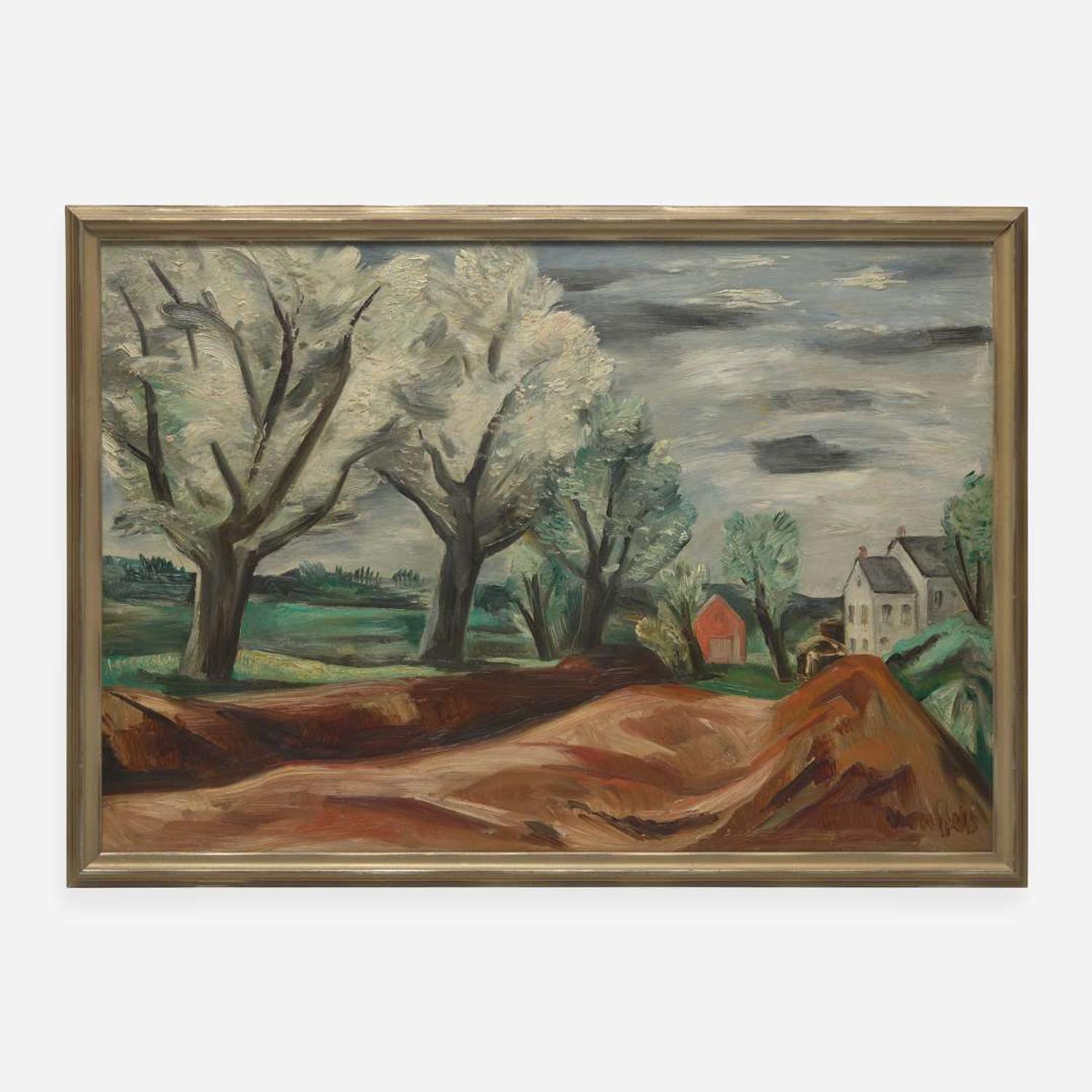 Bror Julius Olsson Nordfeldt (American, 1878–1955) Spring Landscape