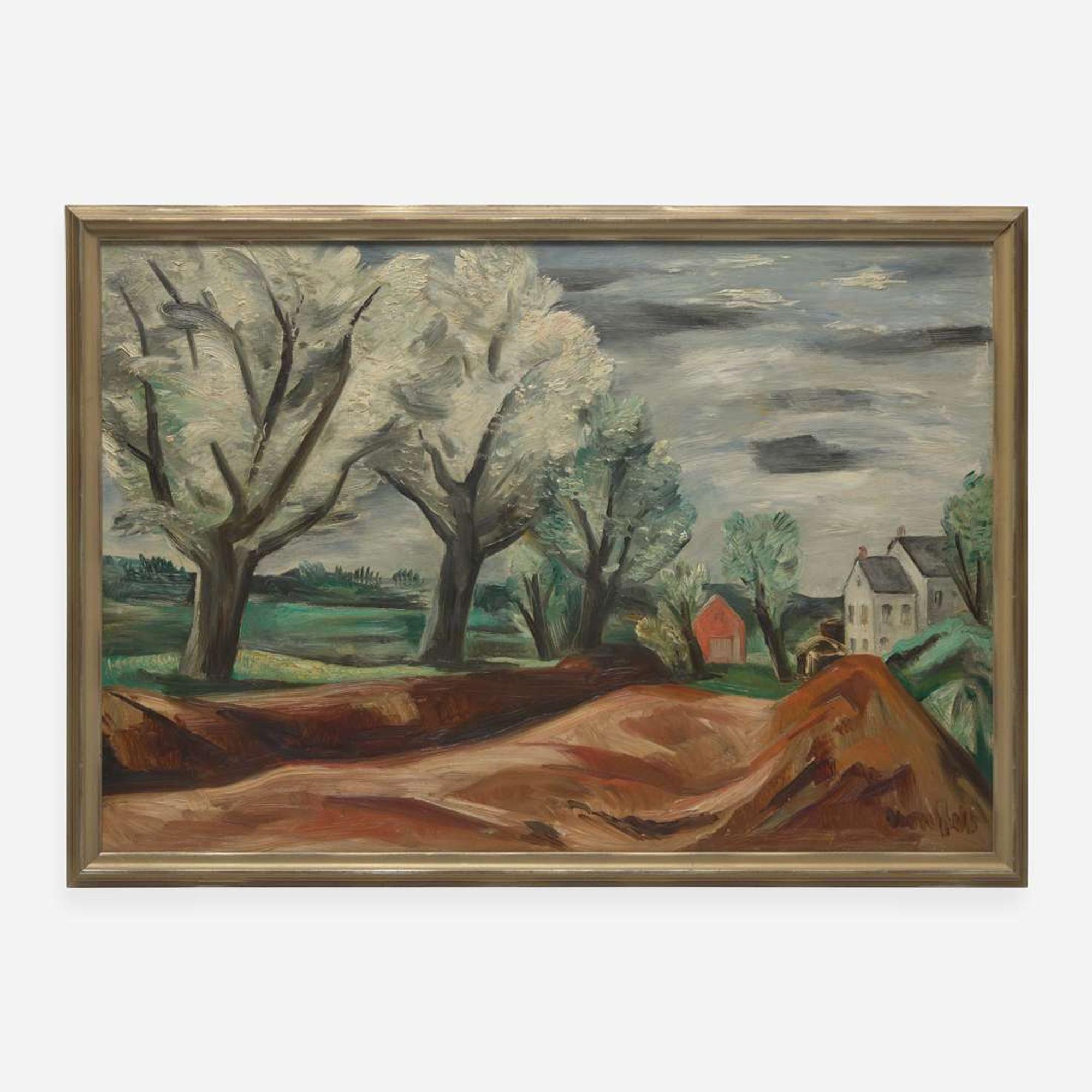 Bror Julius Olsson Nordfeldt (American, 1878–1955) Spring Landscape