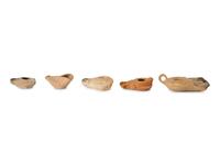 Five Roman and Holy Land Terracotta Oil Lamps