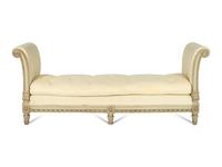 A Louis XVI Style Blue-Painted Daybed