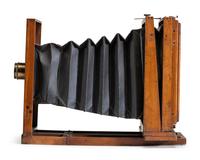 [EARLY PHOTOGRAPHY]. Field view camera, Nancy Hanks model. G. Gennert, New York, ca 1896-1903.