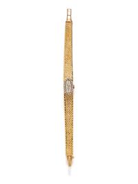 BELFONT, YELLOW GOLD AND DIAMOND WATCH