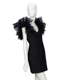 SAINT LAURENT, TULLE RUFFLE MINIDRESS, 2016
