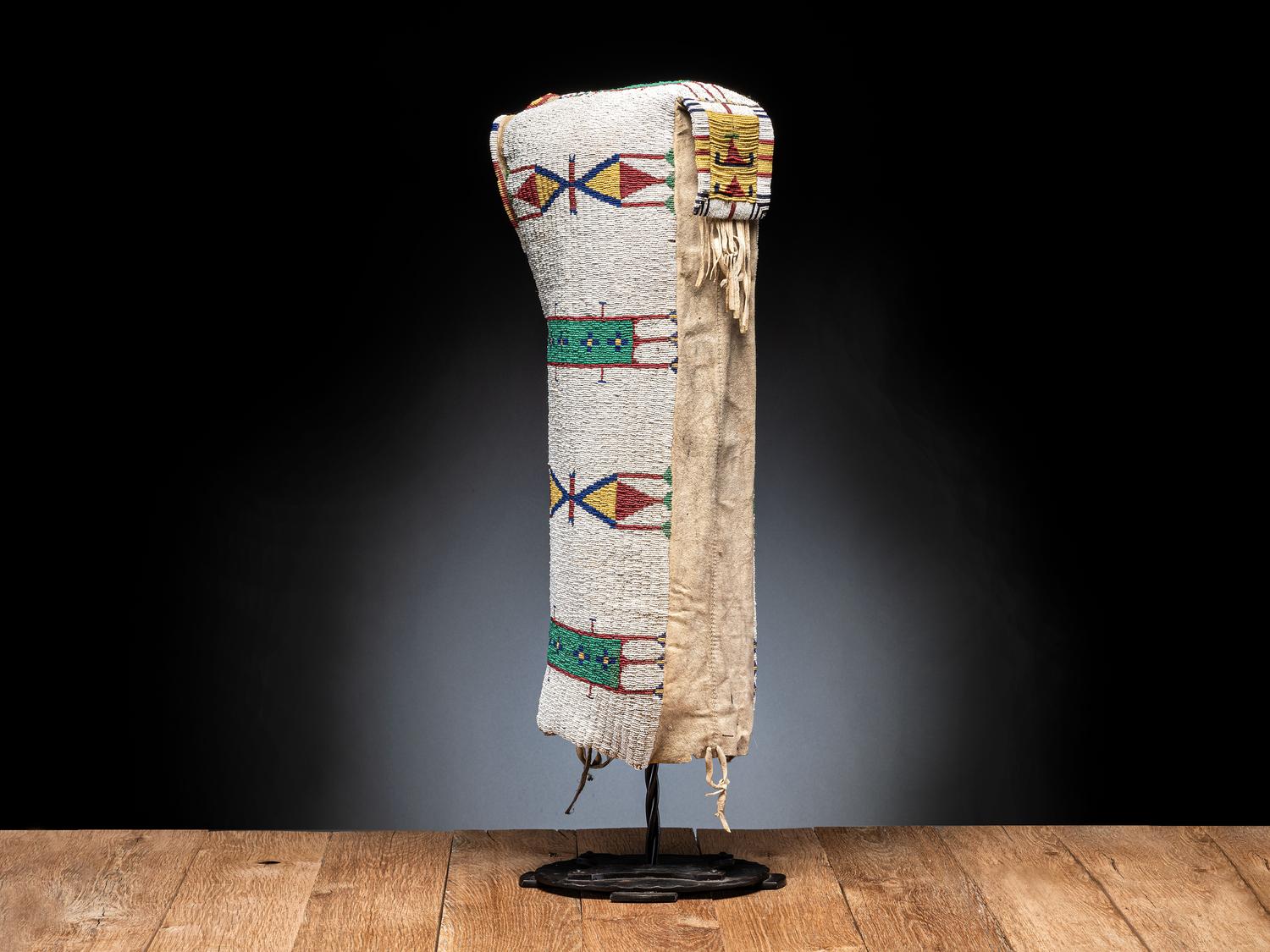 Sioux Beaded Hide Cradle