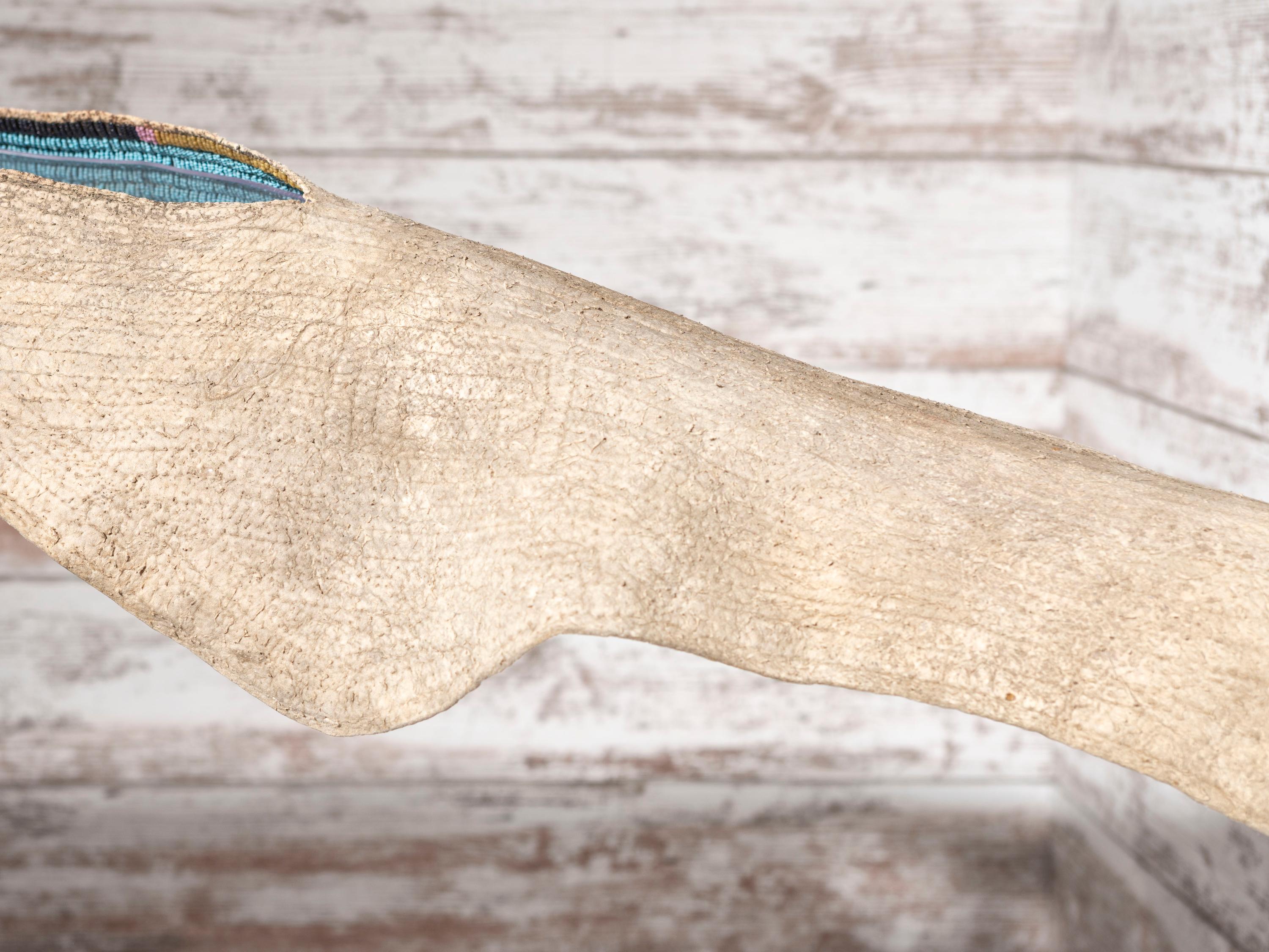 Cheyenne Beaded Buffalo Hide Dress Yoke