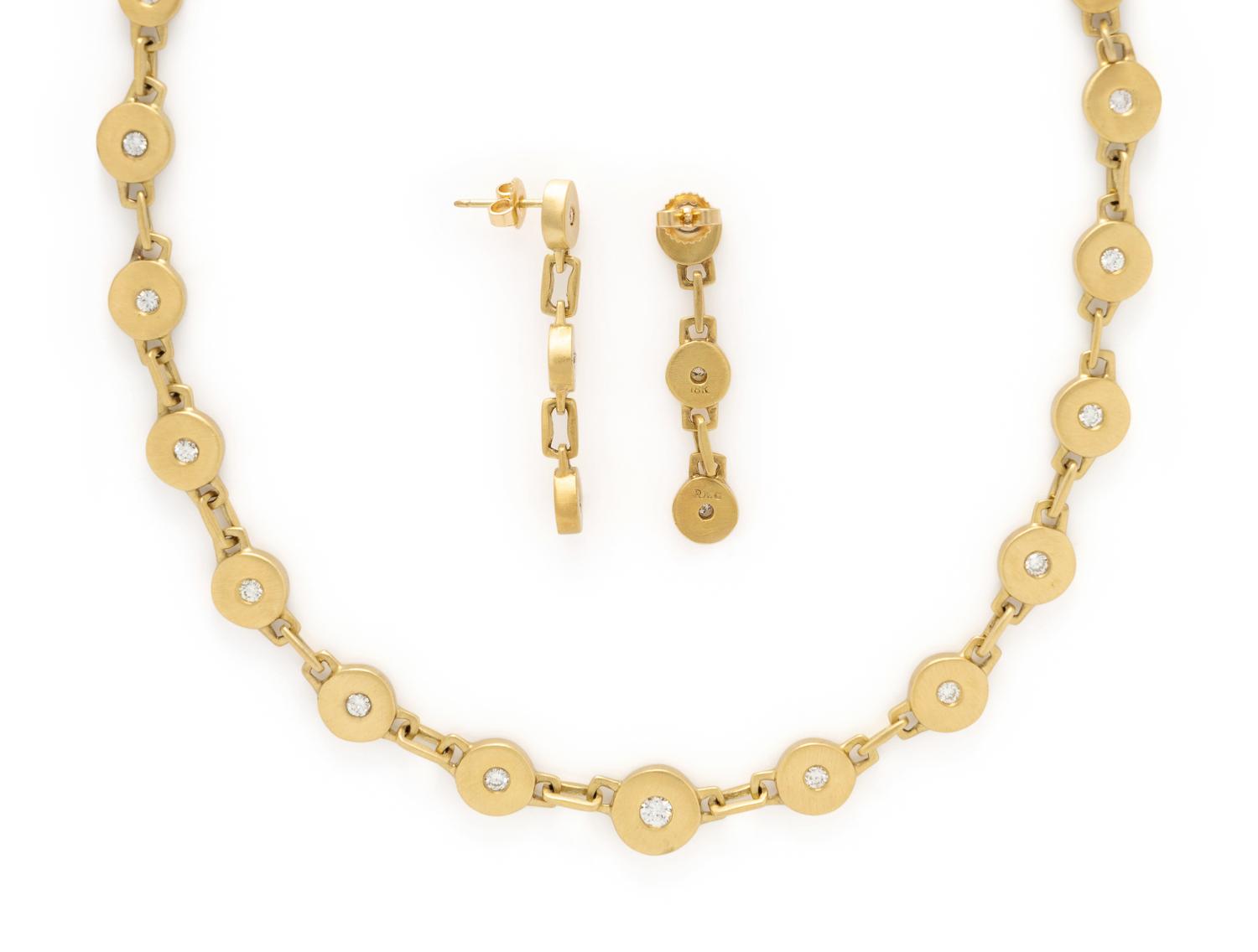 ROBIN ROTENIER, YELLOW GOLD AND DIAMOND SET