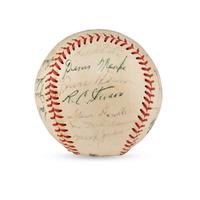 A 1962 Toronto Maple Leafs Team Signed Autograph Baseball