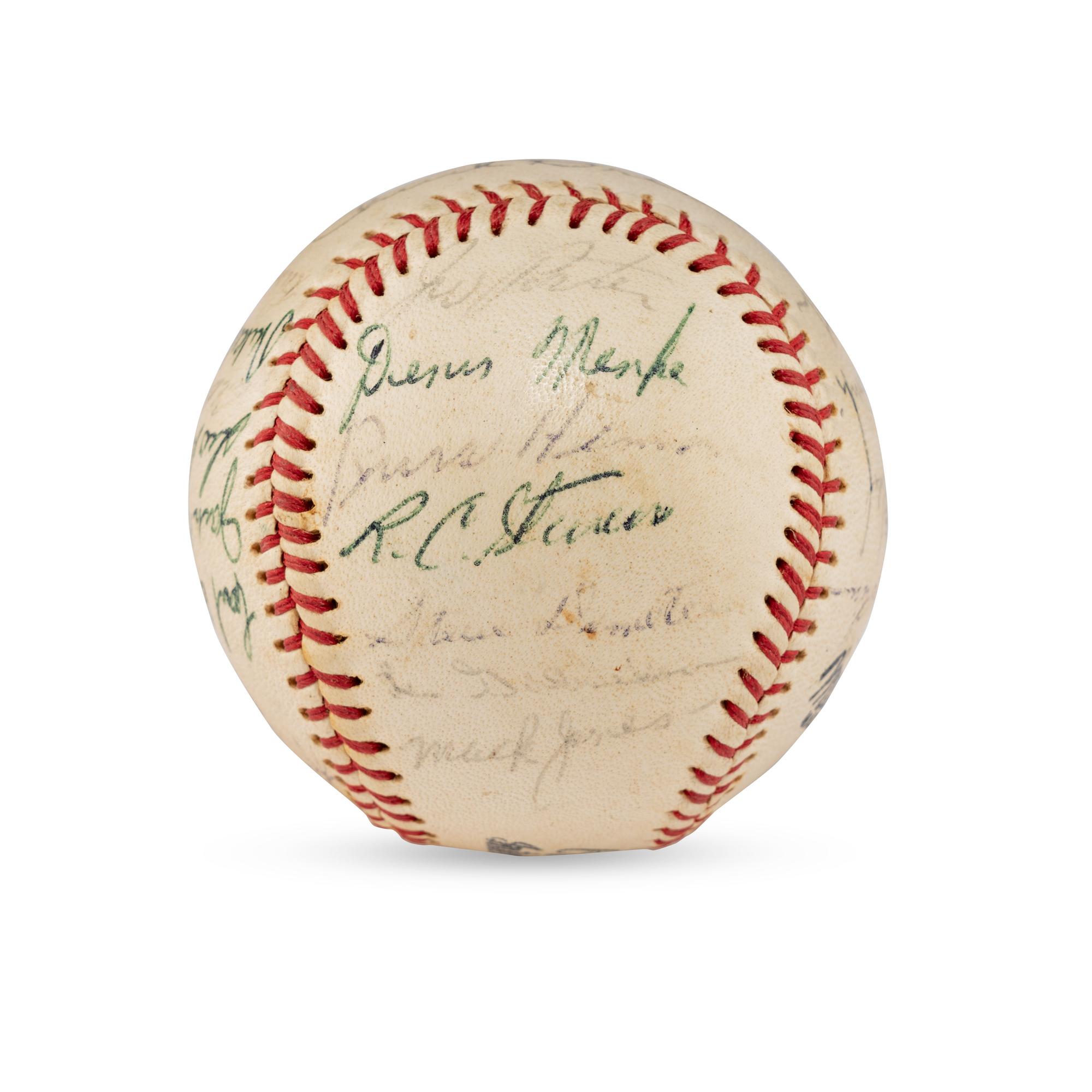 A 1962 Toronto Maple Leafs Team Signed Autograph Baseball