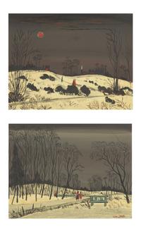 Two Works: Winter I; together with The Blue Bench (2)