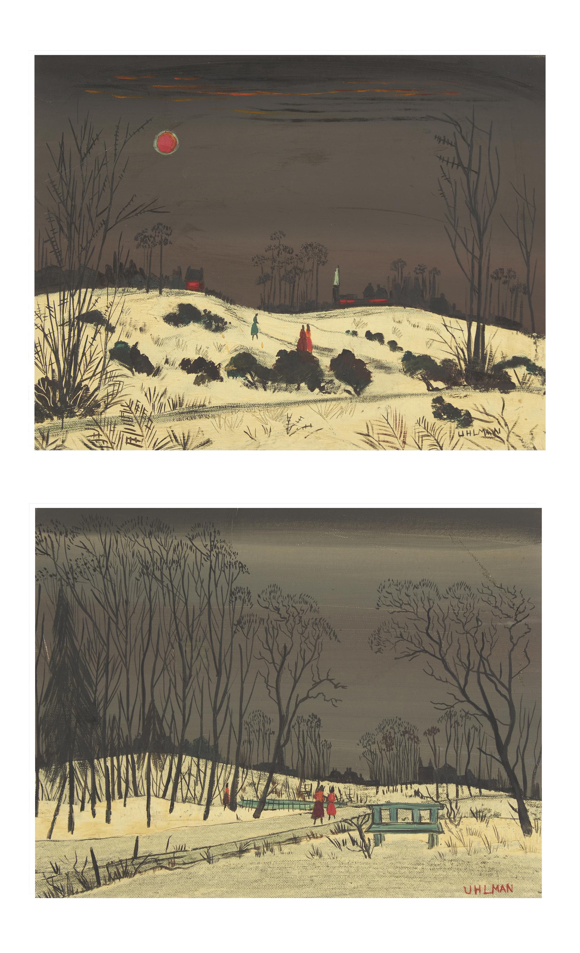 Two Works: Winter I; together with The Blue Bench (2)