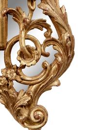 A Pair of Rococo Revival Giltwood Mirrors