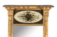 A Classical Giltwood and Églomisé Mirror