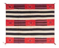 Navajo Third Phase Pattern Germantown Blanket / Rug