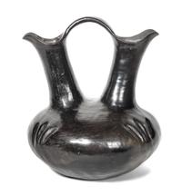 San Juan Blackware Wedding Vase Height 11 inches