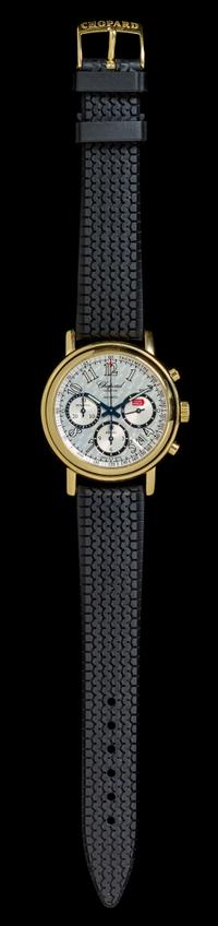 An 18 Karat Yellow Gold Ref. 16/1250 "Mille Miglia" Chronograph Wristwatch, Chopard,