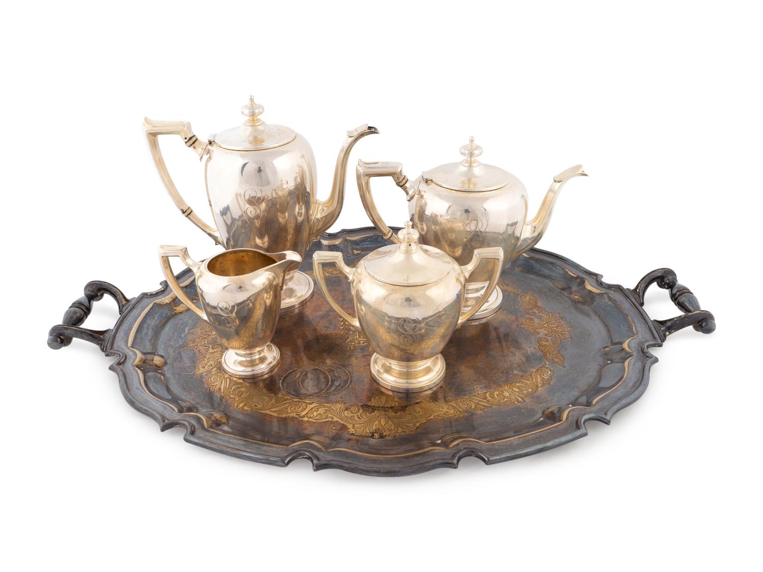 An American Silver Tea Set — Reed & Barton, 20th Century
