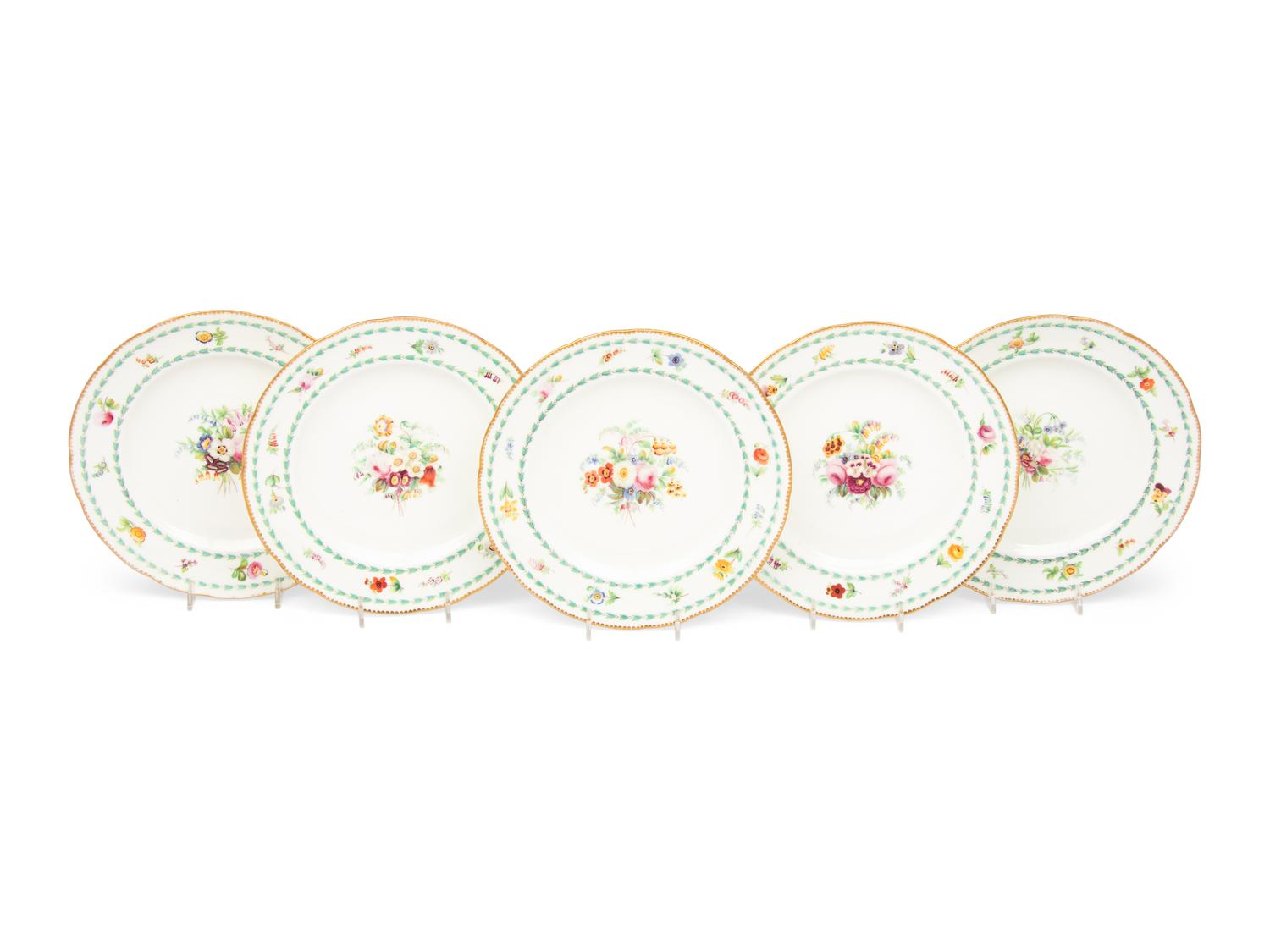 A Continental Porcelain Dessert Service