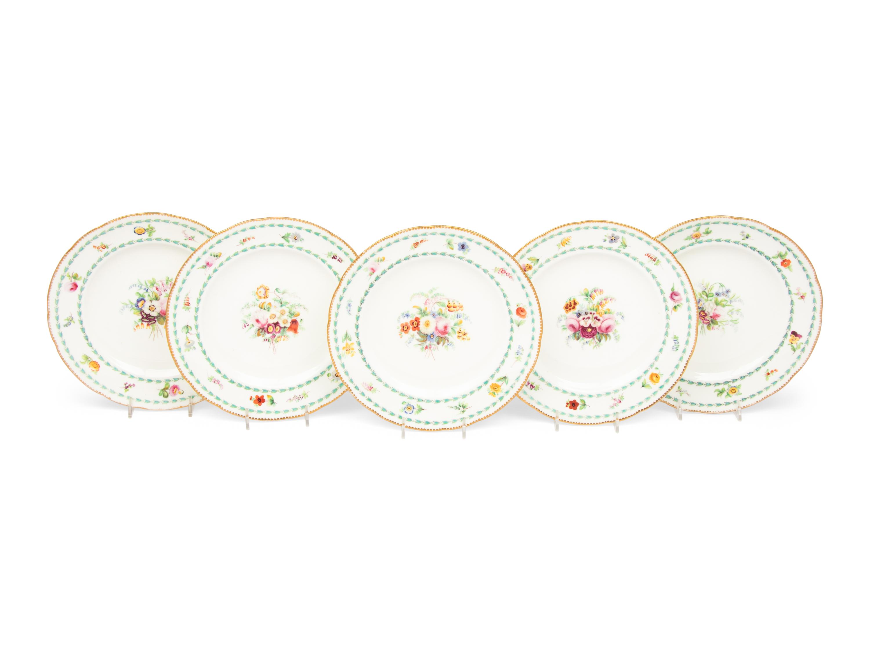 A Continental Porcelain Dessert Service