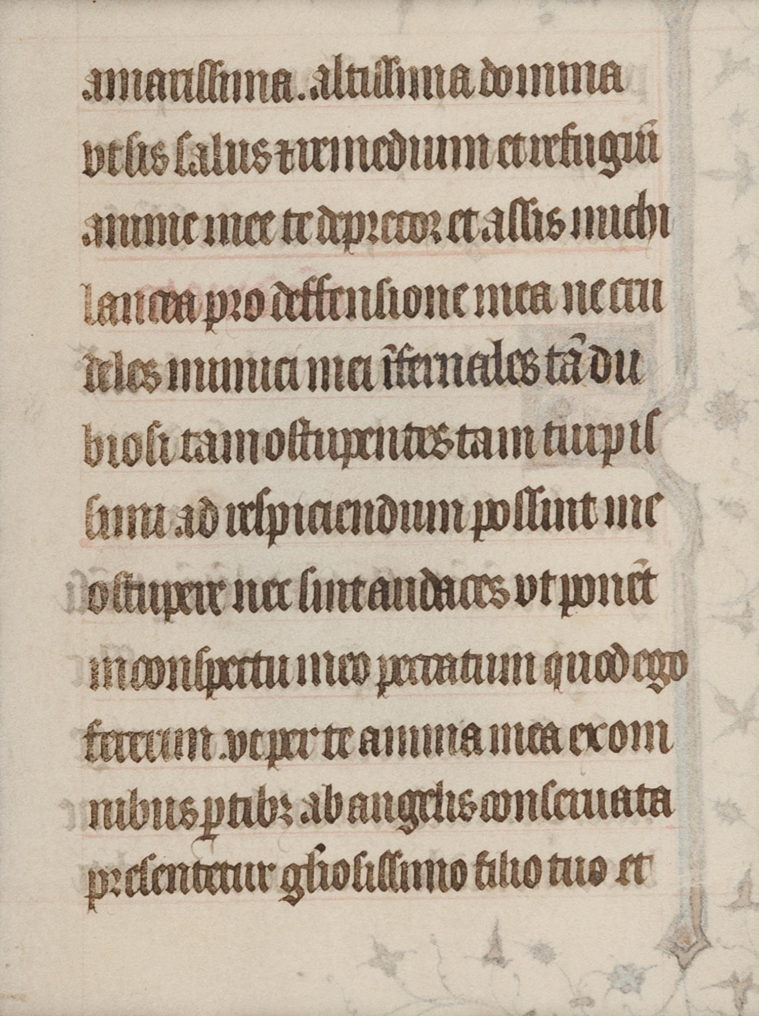 [MANUSCRIPT LEAVES -- BIBLES]. A group of 3 manuscript leaves on vellum, matted together, comprising: