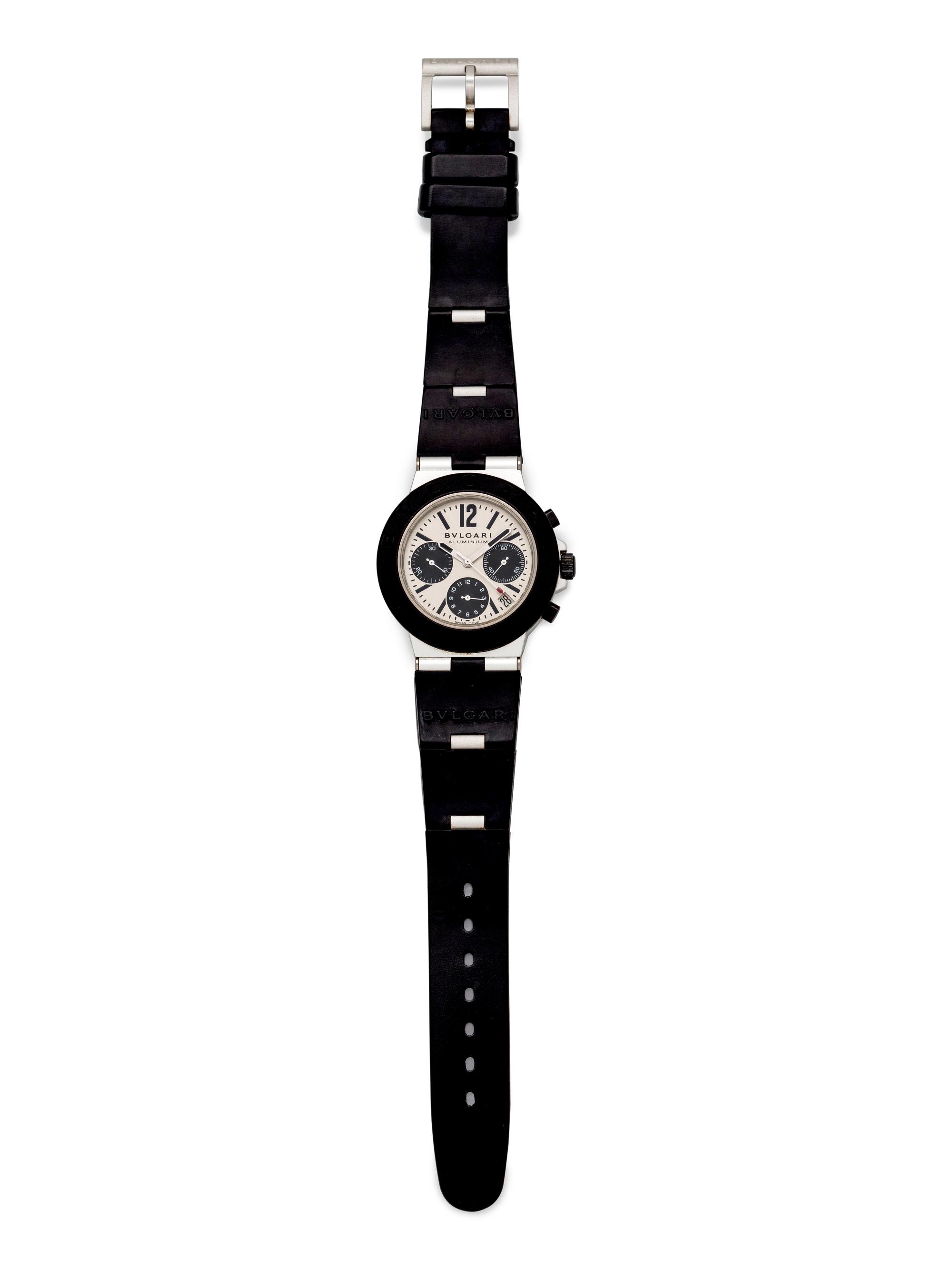 Bvlgari, Aluminum Ref. AC.38TA 'Diagano' Chronograph Wristwatch
