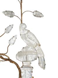 A Pair of Giltwood and Rock Crystal Two-Light Sconces in the Style of Maison Baguès