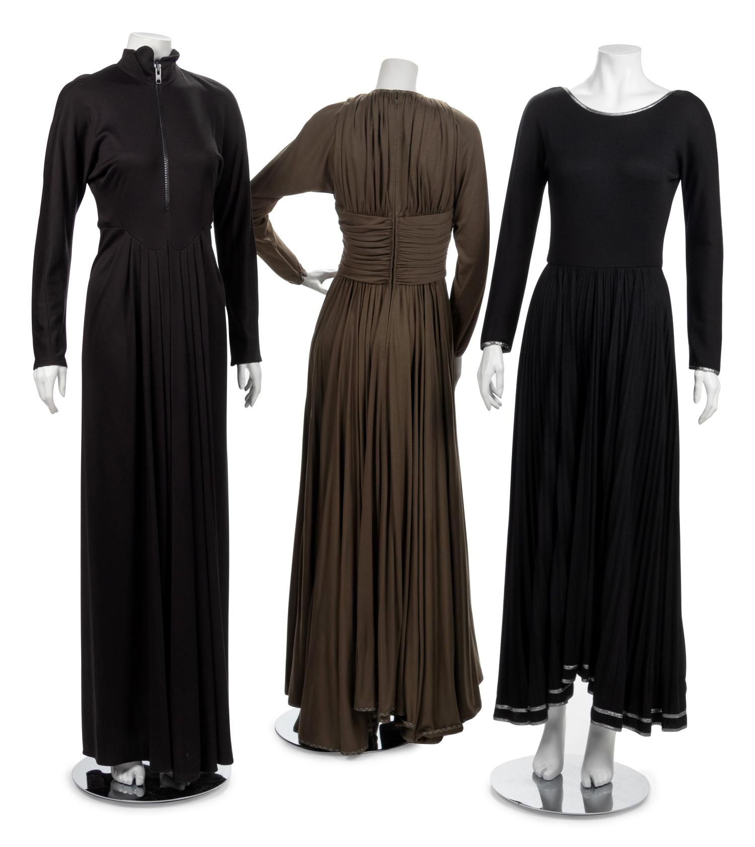Three Geoffrey Beene Evening Dresses, Fall 1988