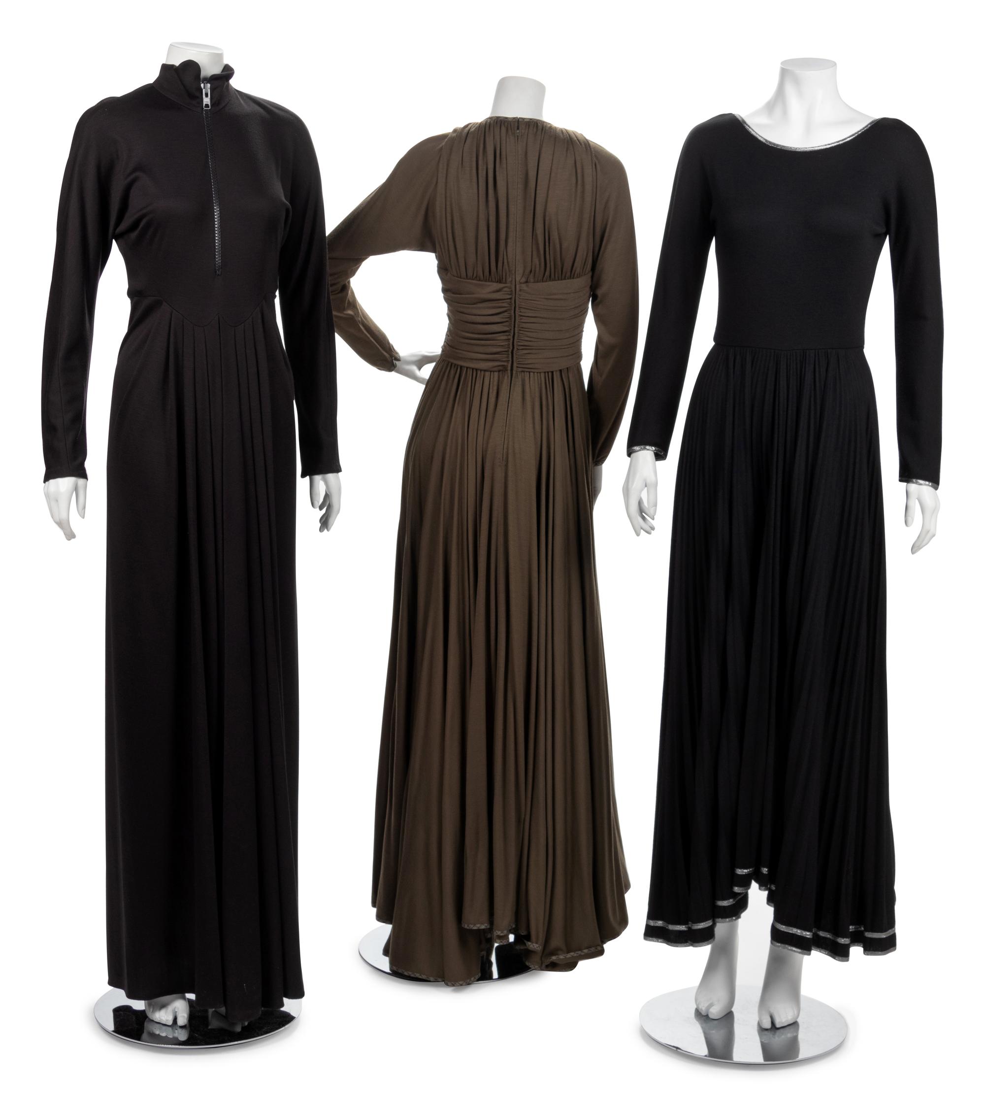 Three Geoffrey Beene Evening Dresses, Fall 1988
