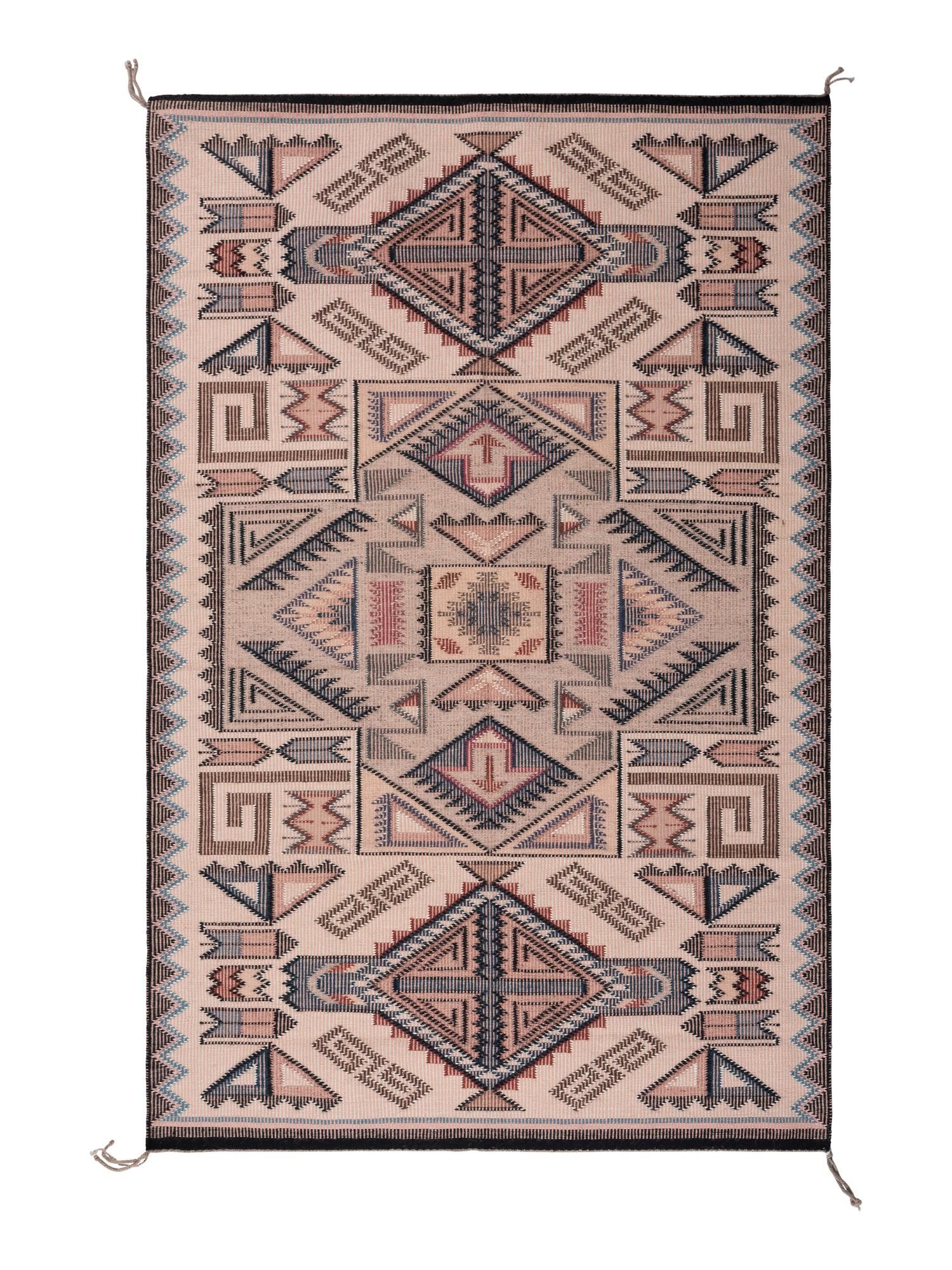 Navajo Raised Outline Weaving / Rug