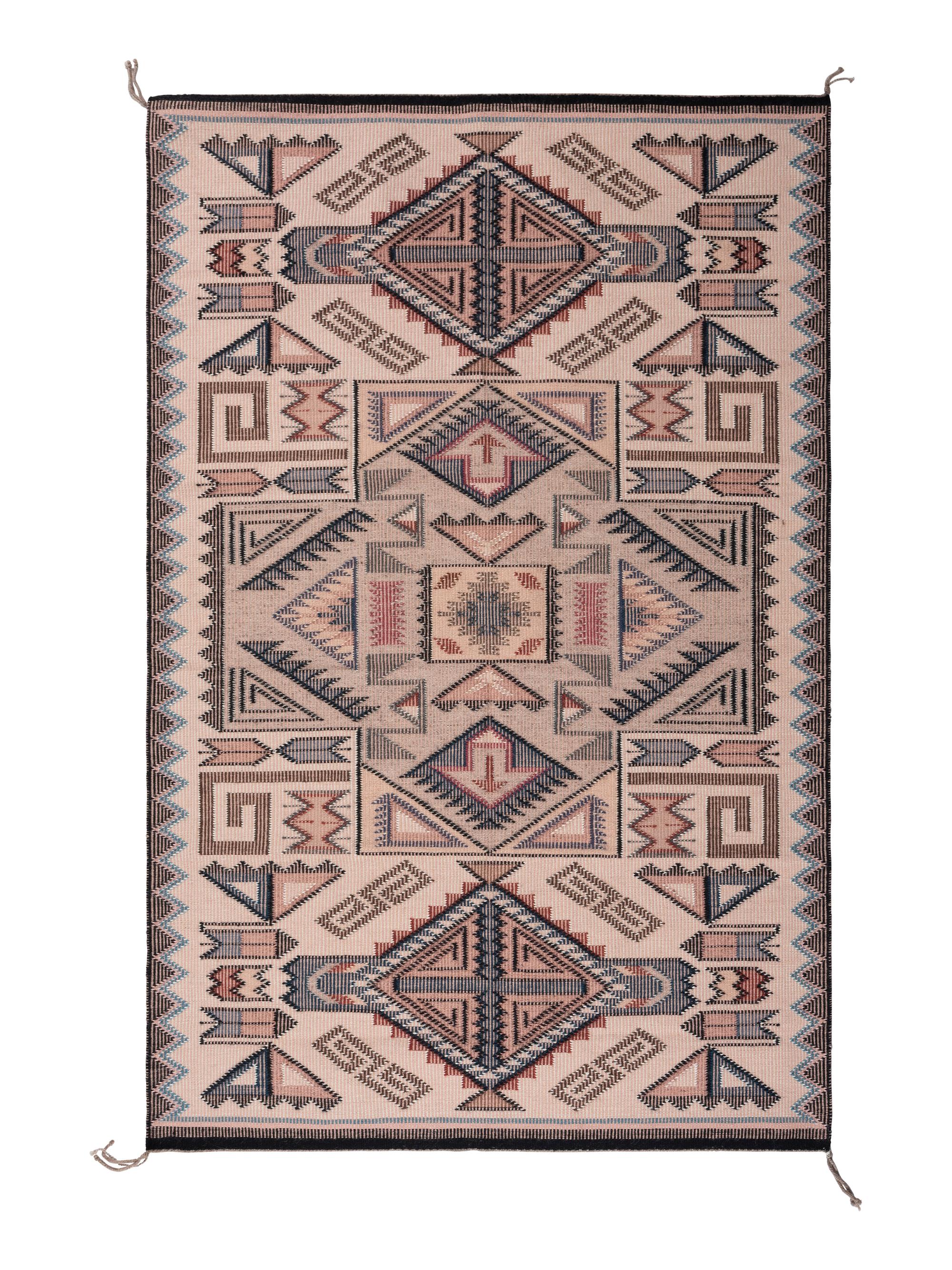 Navajo Raised Outline Weaving / Rug