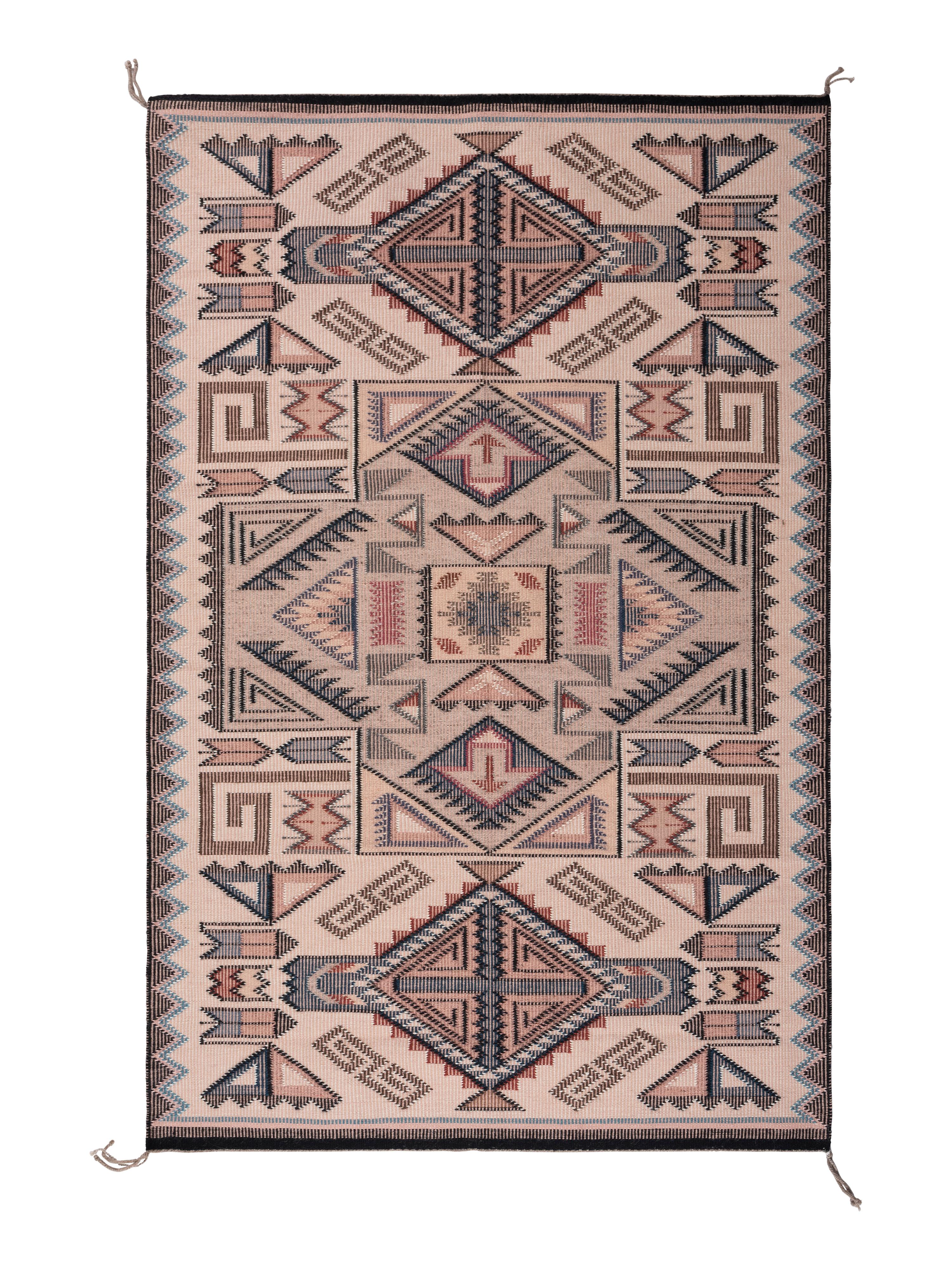 Navajo Raised Outline Weaving / Rug