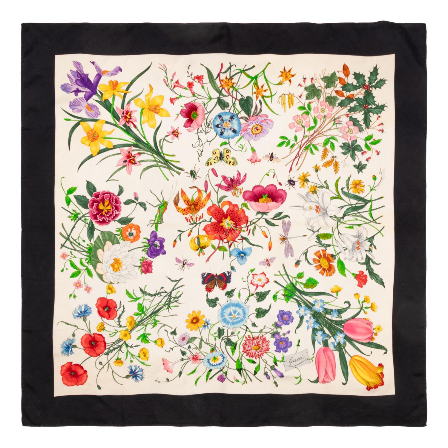 Gucci, Four Silk Scarves