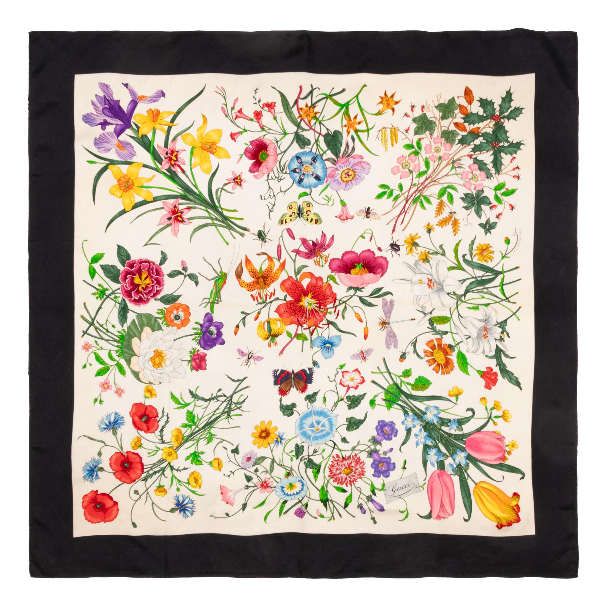 Gucci, Four Silk Scarves