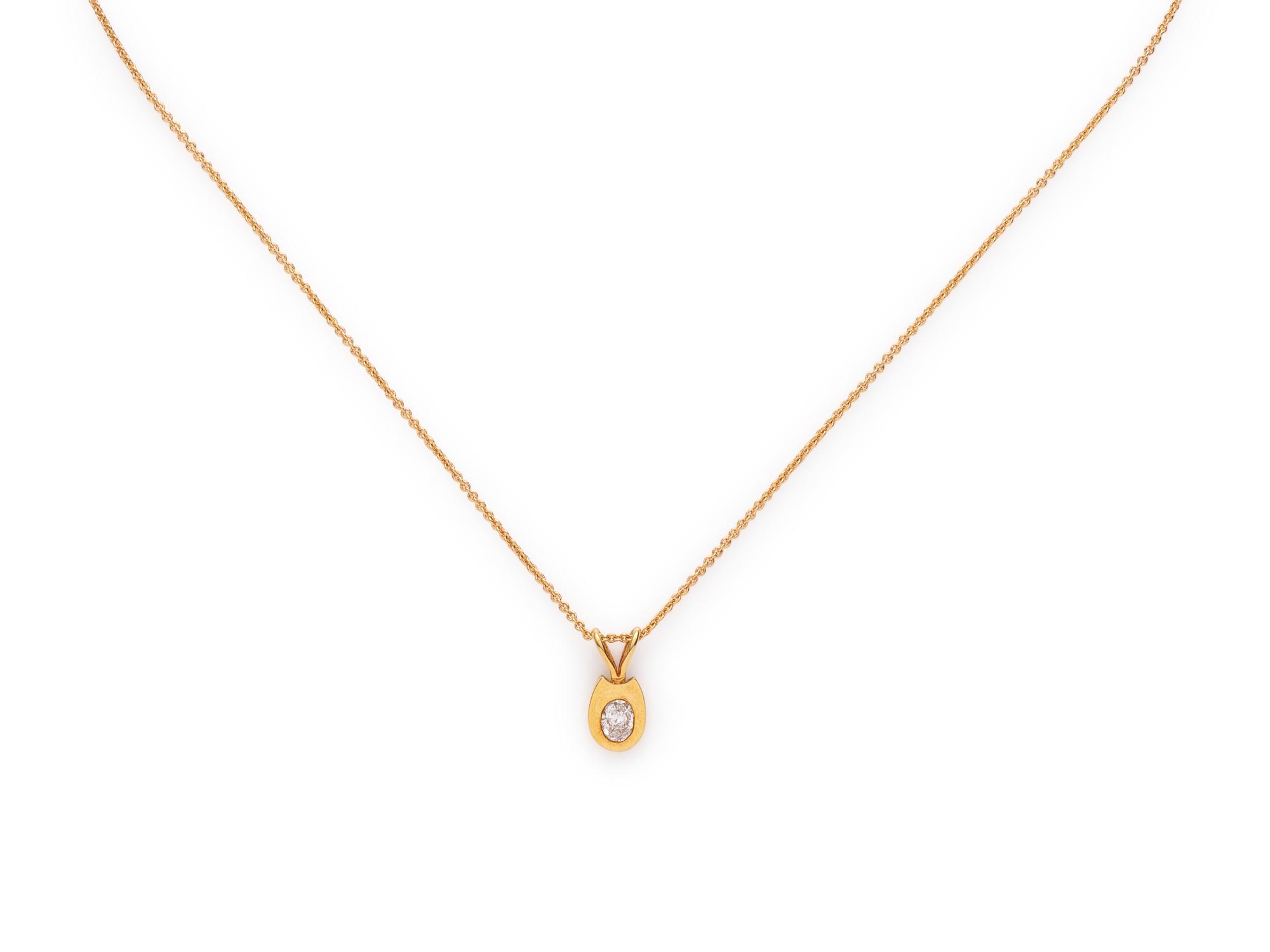 COLLECTION OF YELLOW GOLD AND DIAMOND NECKLACES