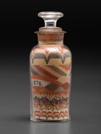 An Early Andrew Clemens (American, 1857-1894) Eagle Sand Bottle