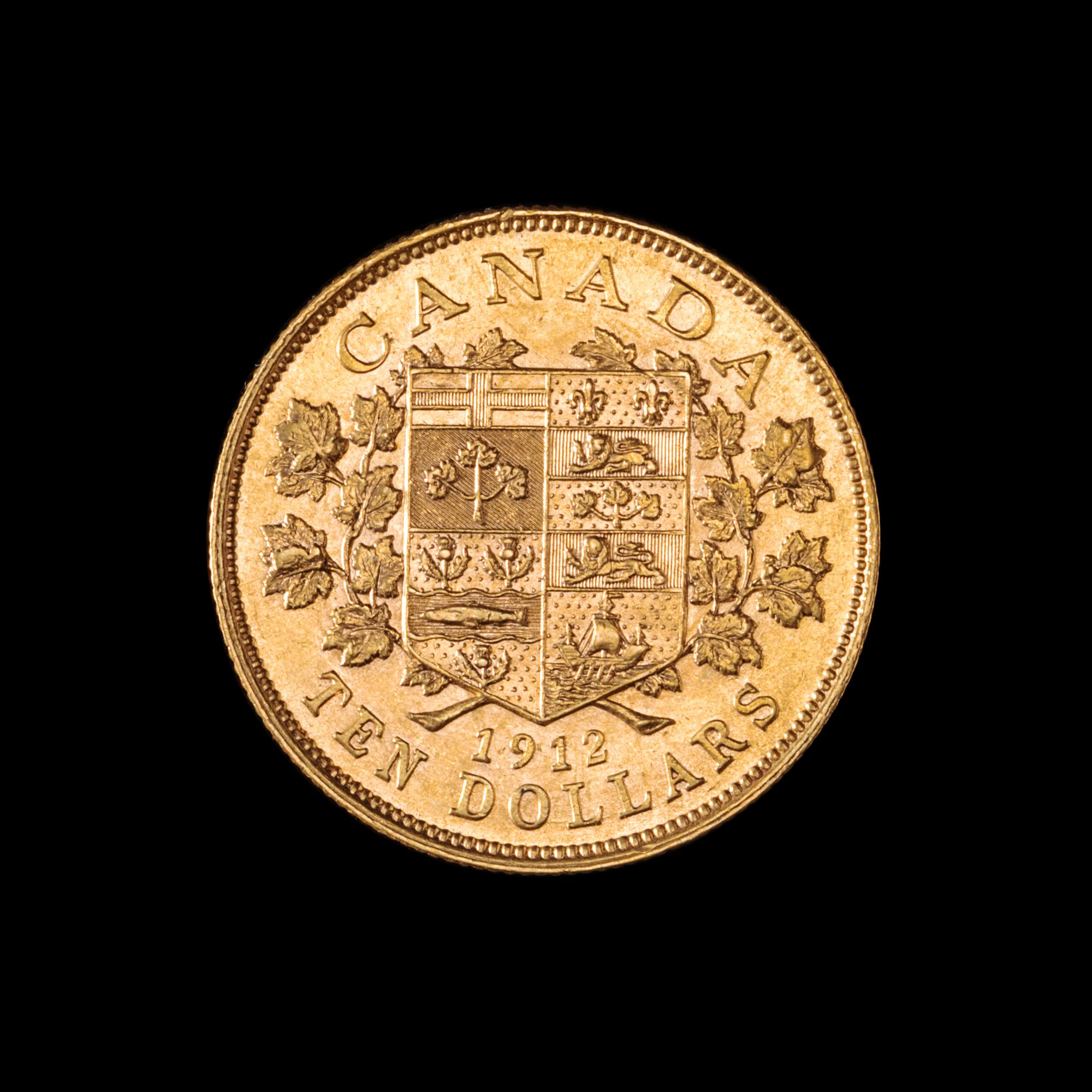 A Canadian 1912 George V $10 Gold Coin