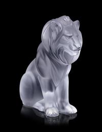 A Lalique Lion Figure