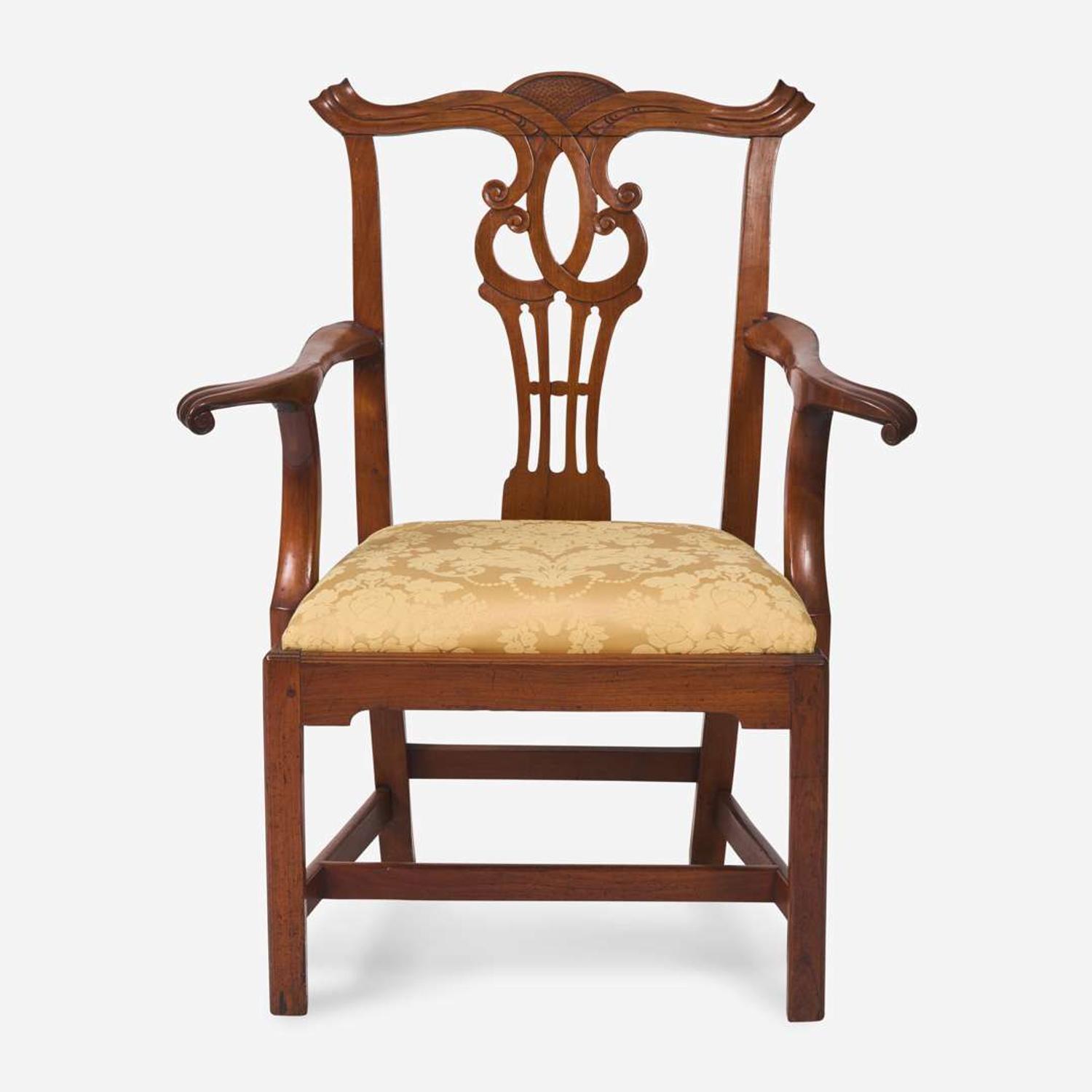 A Chippendale carved cherry armchair Mid-Atlantic States, late 18th century